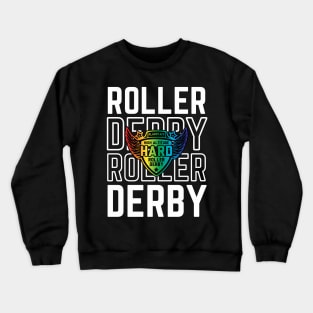 Roller Derby Skate Pride Crewneck Sweatshirt